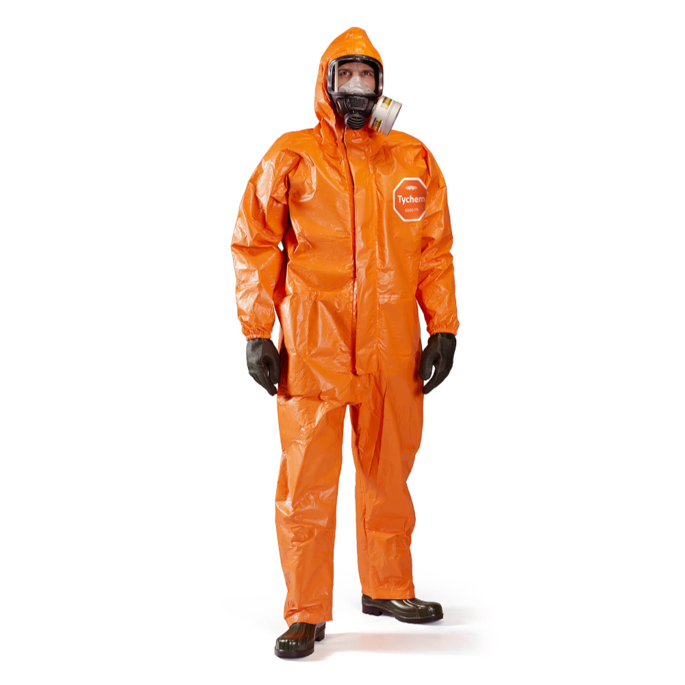 Dupont Tychem C Chemical Protective Overall Suit Orange